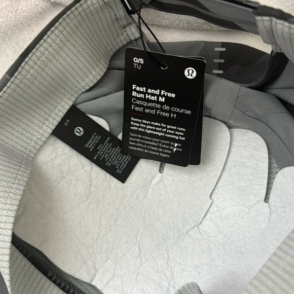 Lululemon Fast and Free Mens Run Hat *NWT Heritage 365 Camo Rhino Grey Multi - Picture 6 of 6